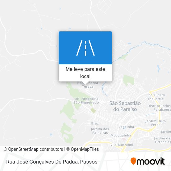 Rua José Gonçalves De Pádua mapa
