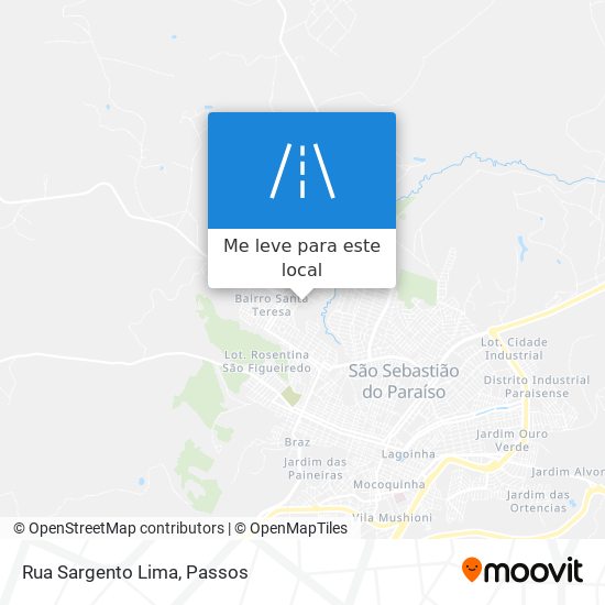 Rua Sargento Lima mapa