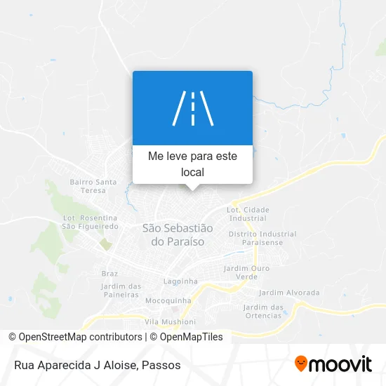Rua Aparecida J Aloise mapa