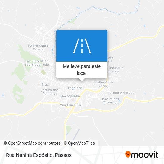 Rua Nanina Espósito mapa