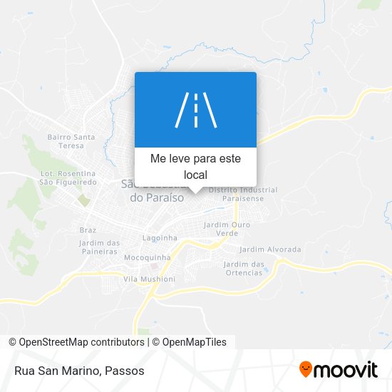 Rua San Marino mapa
