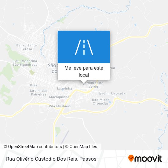 Rua Olivério Custódio Dos Reis mapa