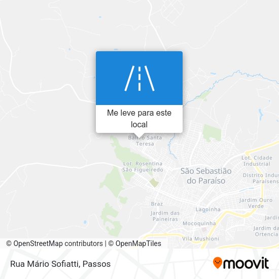 Rua Mário Sofiatti mapa