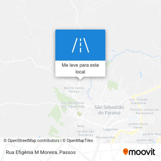 Rua Efigênia M Moreira mapa
