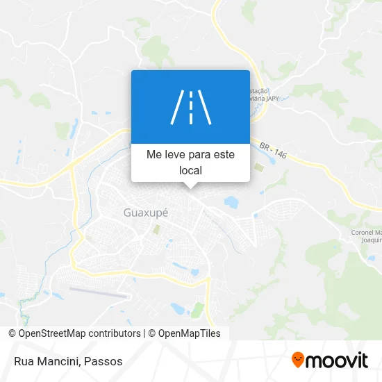 Rua Mancini mapa