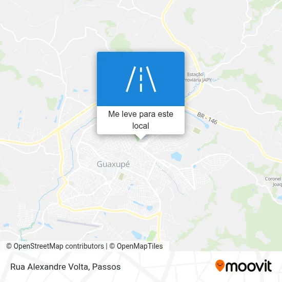 Rua Alexandre Volta mapa