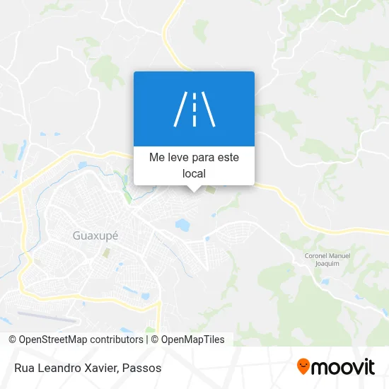 Rua Leandro Xavier mapa
