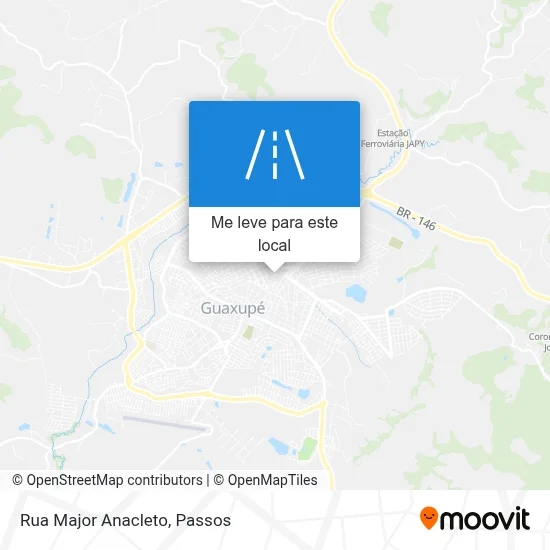 Rua Major Anacleto mapa