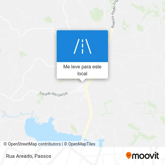 Rua Areado mapa