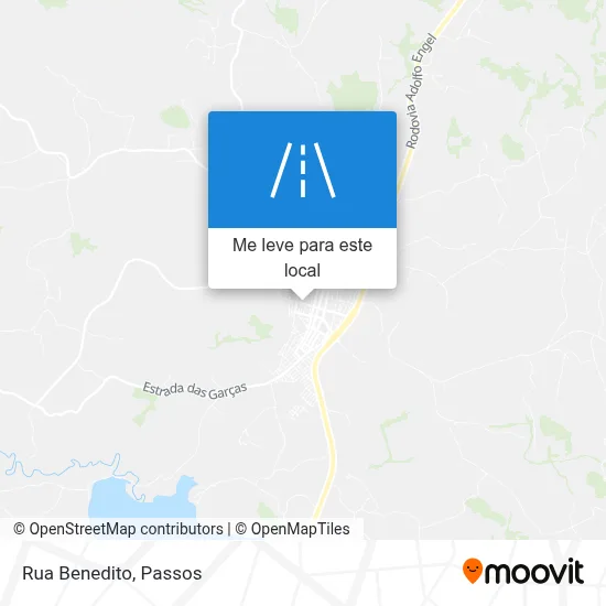 Rua Benedito mapa
