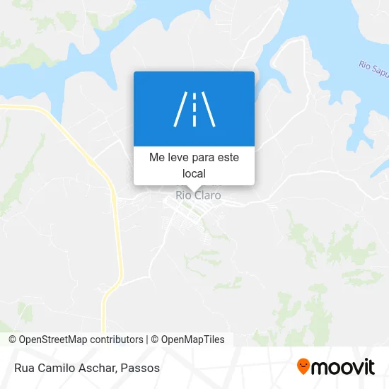 Rua Camilo Aschar mapa
