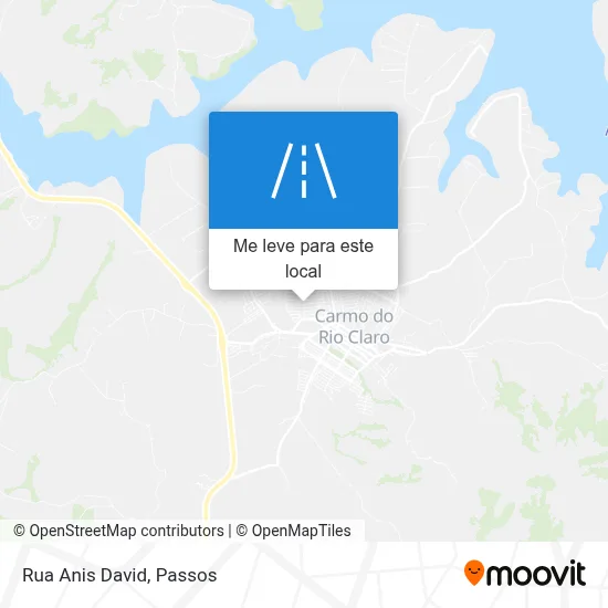 Rua Anis David mapa