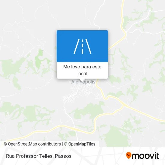 Rua Professor Telles mapa