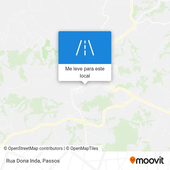Rua Dona Inda mapa