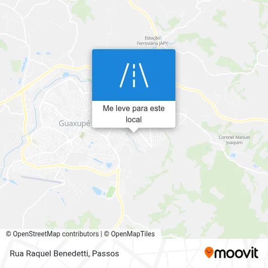 Rua Raquel Benedetti mapa