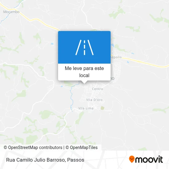 Rua Camilo Julio Barroso mapa