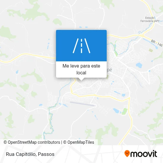 Rua Capitólio mapa