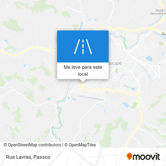 Rua Lavras mapa