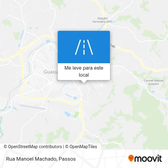 Rua Manoel Machado mapa