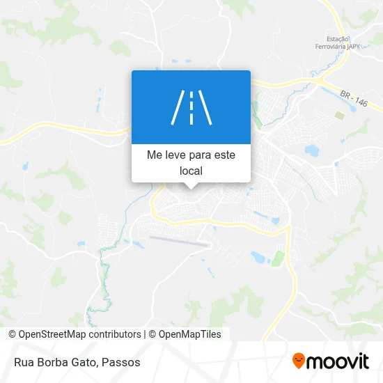 Rua Borba Gato mapa
