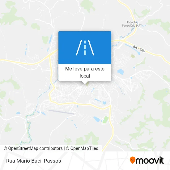 Rua Mario Baci mapa