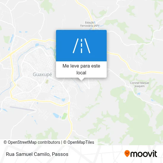 Rua Samuel Camilo mapa