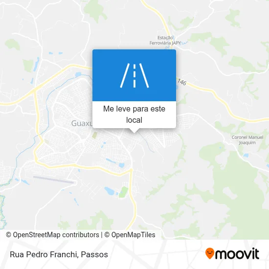 Rua Pedro Franchi mapa