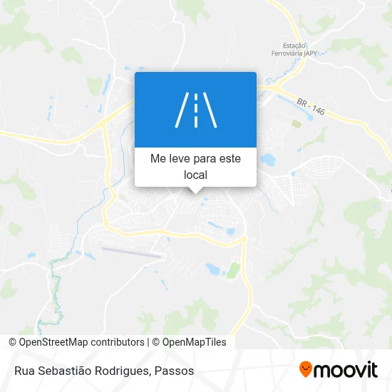 Rua Sebastião Rodrigues mapa