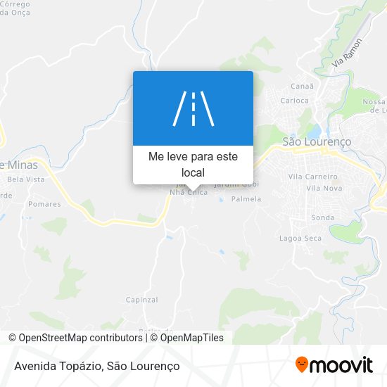 Avenida Topázio mapa
