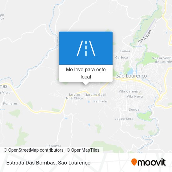 Estrada Das Bombas mapa