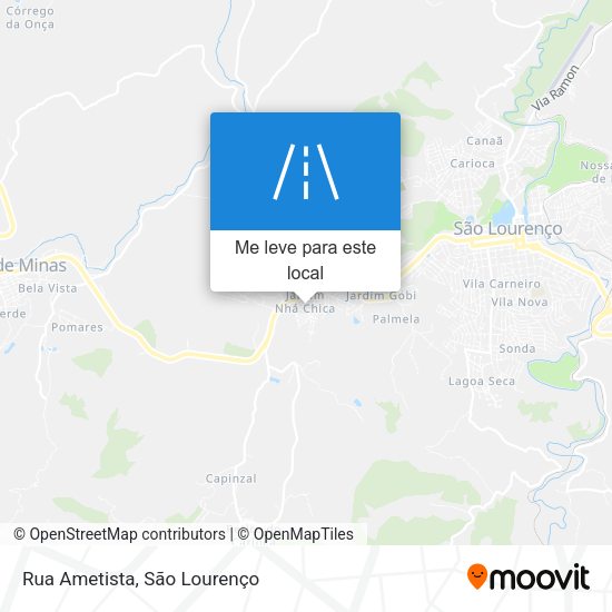 Rua Ametista mapa