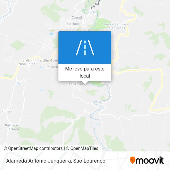 Alameda Antônio Junqueira mapa
