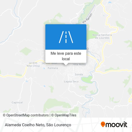Alameda Coelho Neto mapa