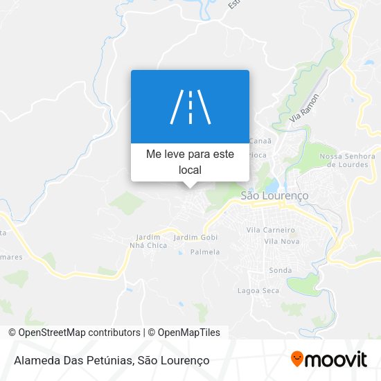 Alameda Das Petúnias mapa