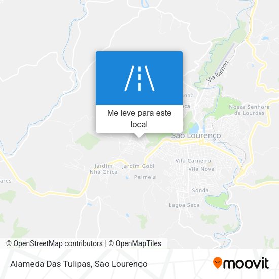 Alameda Das Tulipas mapa