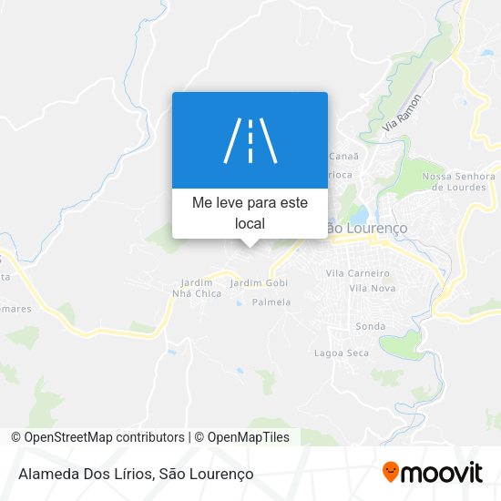 Alameda Dos Lírios mapa