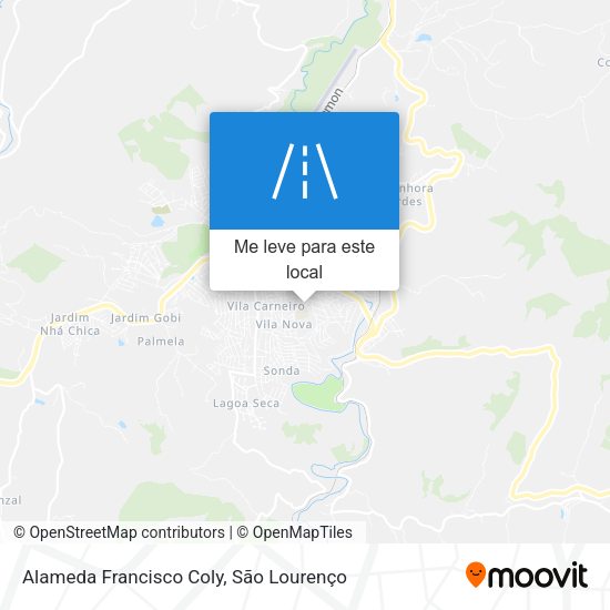 Alameda Francisco Coly mapa
