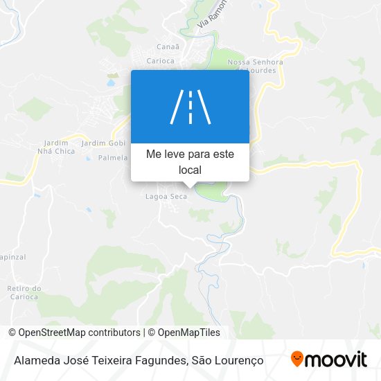 Alameda José Teixeira Fagundes mapa