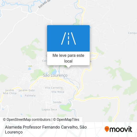Alameda Professor Fernando Carvalho mapa