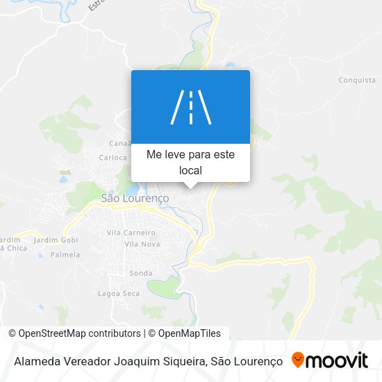 Alameda Vereador Joaquim Siqueira mapa