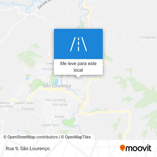 Rua 9 mapa