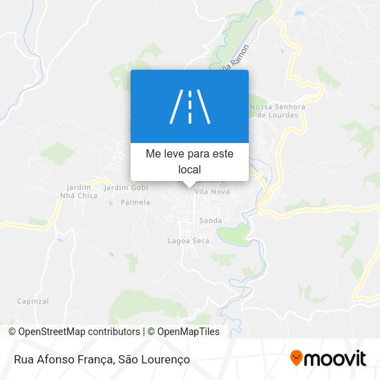 Rua Afonso França mapa