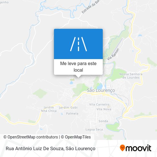 Rua Antônio Luiz De Souza mapa