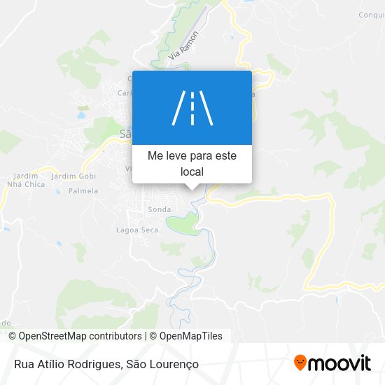 Rua Atílio Rodrigues mapa