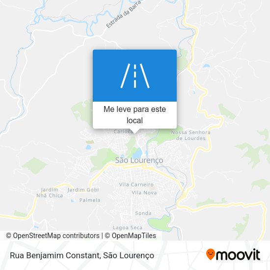 Rua Benjamim Constant mapa