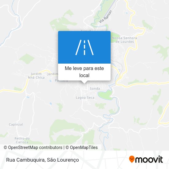 Rua Cambuquira mapa