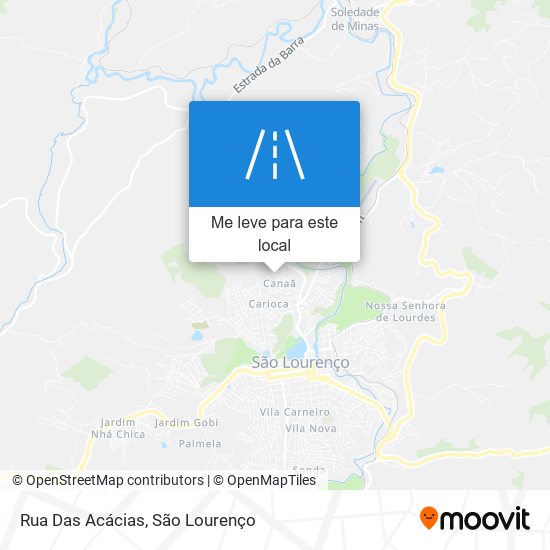 Rua Das Acácias mapa