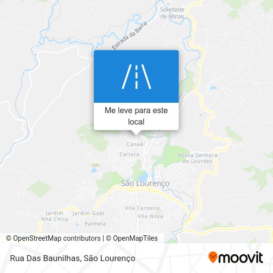 Rua Das Baunilhas mapa