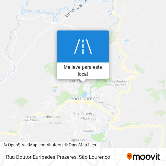 Rua Doutor Euripedes Prazeres mapa