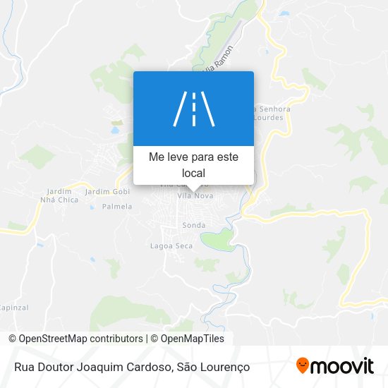 Rua Doutor Joaquim Cardoso mapa